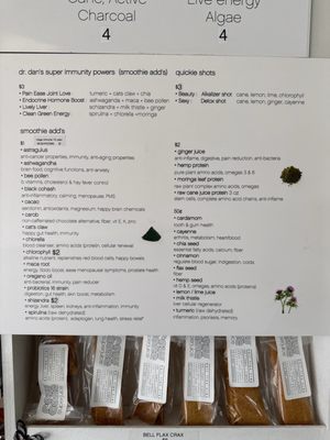 Menu photo 2 Raw Cane Super Juice Bar Los Angeles, CA