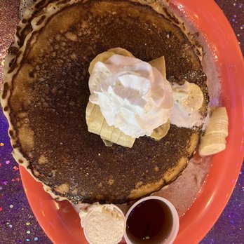 Violet Rooster - Banana Nana Nut Pancakes - Short Stack (2) - Breakfast & Brunch Near Me - Chino Hills, California Violet Rooster - Banana Nana Nut Pancakes - Short Stack (2) - Breakfast & Brunch Near Me - Chino Hills, California