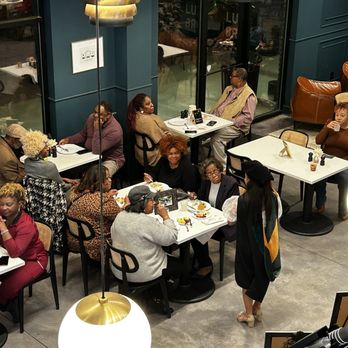 Lux Bru - View from upper level. - Coffee & Tea Near Me - Madison, Alabama