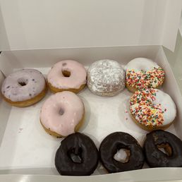 What's left of a dozen. Look at the SIZE of those DONUTS! What's left of a dozen. Look at the SIZE of those DONUTS!