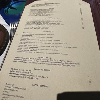 A.R. Valentien - Menu - New American Near Me - La Jolla, California