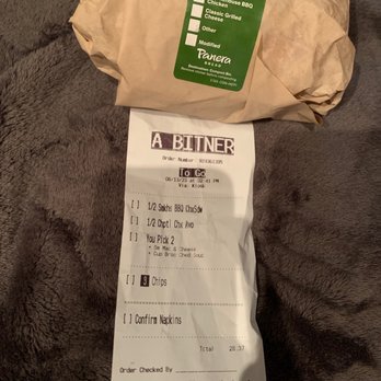 Panera Bread - Receipt and incorrect sandwich - Sandwiches Near Me - Elmwood Park, Illinois Panera Bread - Receipt and incorrect sandwich - Sandwiches Near Me - Elmwood Park, Illinois