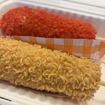 Mochi Lion - Hot Cheetos Corndog & Crunchy Ramen Corndog - Donuts Near Me - Riverside, California Mochi Lion - Hot Cheetos Corndog & Crunchy Ramen Corndog - Donuts Near Me - Riverside, California