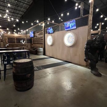 Stumpy's Hatchet House - Fairfield - Interactive dart area - Axe Throwing Near Me - Fairfield, New Jersey