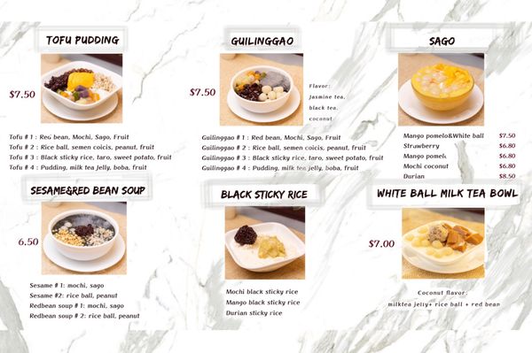 Menu photo 1 Cafe O'Dessert Seattle, WA Menu photo 1 Cafe O'Dessert Seattle, WA