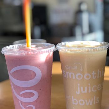 Jamba - two smoothie drinks on a table - Juice Bars & Smoothies Near Me - Concord, California