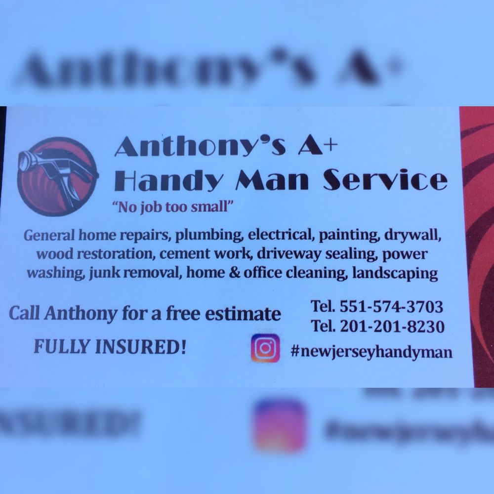 Slide of Anthony's A+ Handy Man Service
