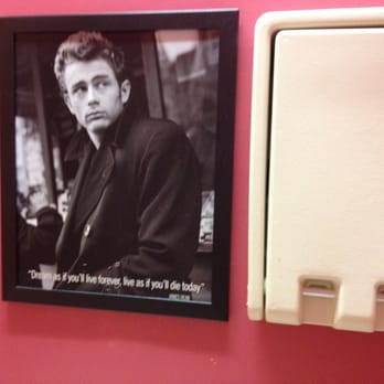 Coffee Haus - James dean motivational bathroom signage. Gotta love. - Coffee & Tea Near Me - Schaumburg, Illinois Coffee Haus - James dean motivational bathroom signage. Gotta love. - Coffee & Tea Near Me - Schaumburg, Illinois