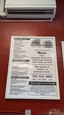 Menu photo 2 The Italian Kitchen Oroville, CA Menu photo 2 The Italian Kitchen Oroville, CA