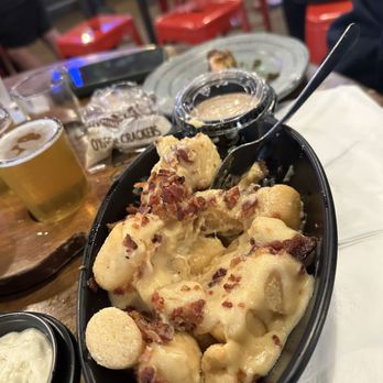 Funky Buddha Brewery - Tater tots covered with Beer Cheese - Breweries Near Me - Oakland Park, Florida