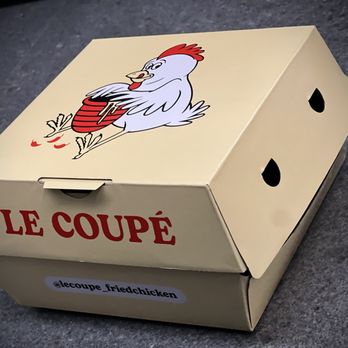 Le Coupe - They spend a lot of money on this high-quality shipping vessel. It's very sturdy and vented so that the chicken doesn't steam itself. - Southern Near Me - Los Angeles, California