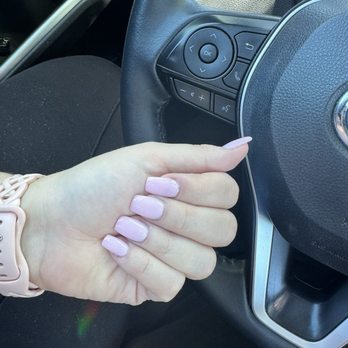 Imperial Nail Spa - Light pink dip nails with tips - Nail Salons Near Me - Roseville, California