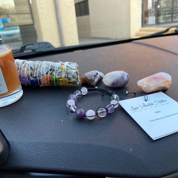 Silver Pyramid - House warming candle, sage for Energy, and Good Vibes, stones, Reiki Charged bracelet. - Jewelry Near Me - Richardson, Texas