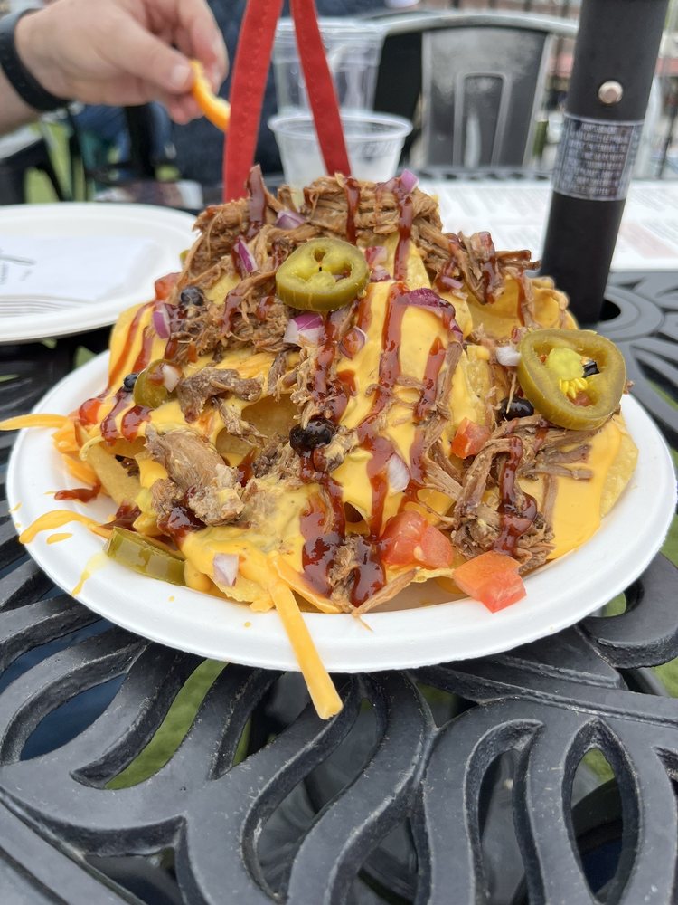 Food from Henry's Rooftop Deck