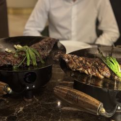 Baires Grill - New York - Two orders of skirt steaks each for 2! Definitely enough food for more...