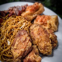 Pacific Fresh Food Market - Wings, Stuffed Tofu, Chow Mein, BBQ Pork, and Roast Pork