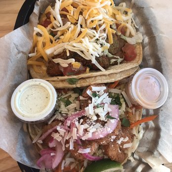 Torchy's Tacos - Baja Shrimp taco and Fried Avocado Taco - Tacos Near Me - San Antonio, Texas Torchy's Tacos - Baja Shrimp taco and Fried Avocado Taco - Tacos Near Me - San Antonio, Texas