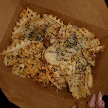 Philomena - Garlic Waffle Fries (now w/Parm!) - Pizza Near Me - Oakland, California Philomena - Garlic Waffle Fries (now w/Parm!) - Pizza Near Me - Oakland, California