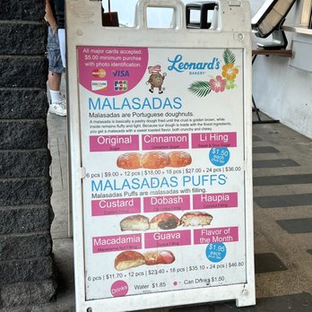 Leonard's Bakery - The menu! - Bakeries Near Me - Honolulu, Hawaii Leonard's Bakery - The menu! - Bakeries Near Me - Honolulu, Hawaii