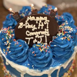 Publix - Fantastic cake! Came with chocolate, edible candles!