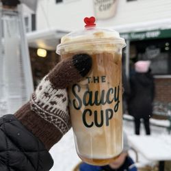The Saucy Cup - Iced Dolce Baklava Latte