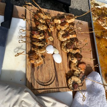 Pink Door Catering - You might think this is regular sausage/shrimp something but the flavors were out of this world - Caterers Near Me - Mashpee, Massachusetts