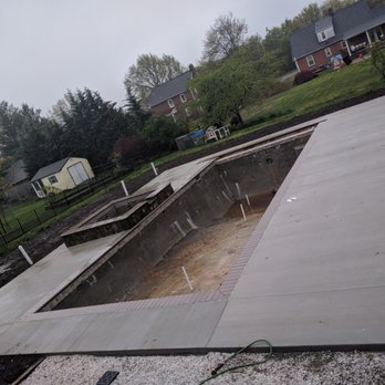 J.O.K Enterprises - Concrete area near pool and spa. - Landscaping Near Me - Laurel, Maryland