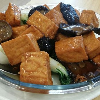 Cheung Hing - braised tofu, bok choy and mushrooms - Barbeque Near Me - San Mateo, California Cheung Hing - braised tofu, bok choy and mushrooms - Barbeque Near Me - San Mateo, California