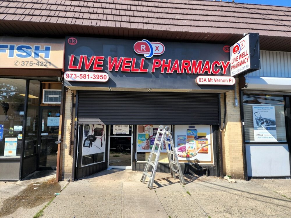 LIVE WELL PHARMACY Updated June 2024 83 Mt Vernon Pl, Newark, New