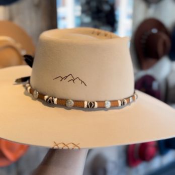 Encounter Hat - Beaver leather custom hat - Hats Near Me - Jackson, Wyoming