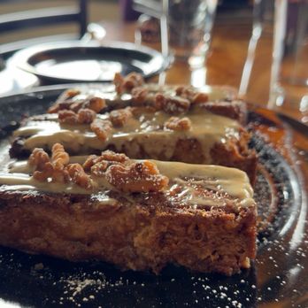 Julia's Vegetarian Restaurant - Candy Cap French Toast w/ Walnuts - Vegetarian Near Me - Pacific Grove, California