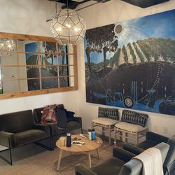 Story of Soil - Seating area in the tasting room.