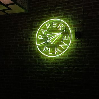 Paper Plane - Cool neon sign - Cocktail Bars Near Me - San Jose, California Paper Plane - Cool neon sign - Cocktail Bars Near Me - San Jose, California