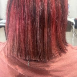 Bold bob cut to put some volume
