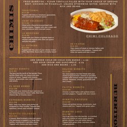 3 Margaritas Mexican Restaurant - Chimichangas & Burritos