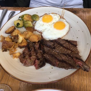 Verde on Smith - Steak and eggs (medium rare). - Italian Near Me - Brooklyn, New York Verde on Smith - Steak and eggs (medium rare). - Italian Near Me - Brooklyn, New York