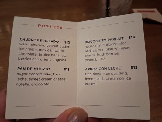 Menu photo 4 Char Albuquerque, NM