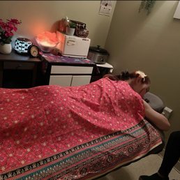 Me in the massage bed