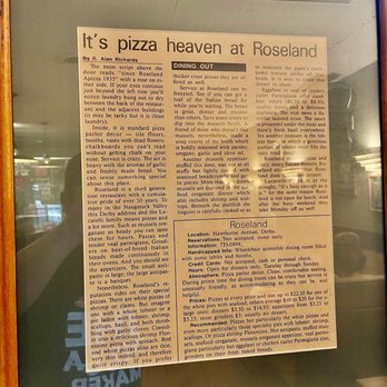 Roseland Apizza - Newspaper article - Pizza Near Me - Derby, Connecticut