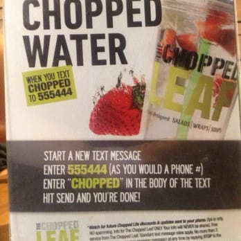 Chopped Leaf - Text and get a free water! - Salad Near Me - Spruce Grove, Alberta Chopped Leaf - Text and get a free water! - Salad Near Me - Spruce Grove, Alberta