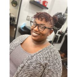 George David Salon - Locs retwist with color and style