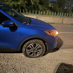 Porta's Towing - This is my car and the flat tire