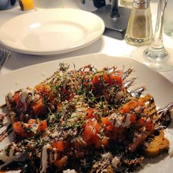 Pesto Bistro & Wine Bar - Bruschetta with goat cheese, made perfectly!