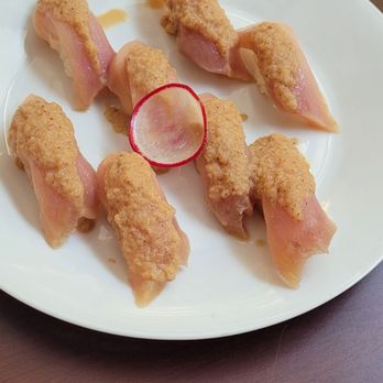 Yanagi Sushi - Albacore tuna with onion dressing - Sushi Bars Near Me - Northridge, California Yanagi Sushi - Albacore tuna with onion dressing - Sushi Bars Near Me - Northridge, California