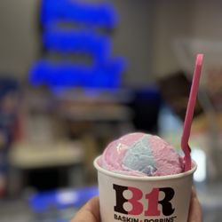 Single Scoop Ice Cream Cotton Candy Flavor 08.14.24