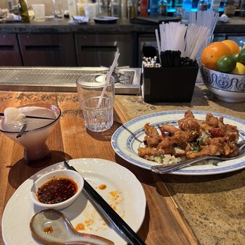 Fortune House - I got the sampler fried dumplings. And then pork and rice. With the fortun-tini. - Chinese Near Me - Dallas, Texas