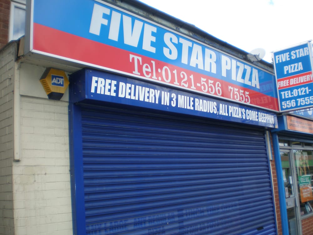 Five Star Pizza West Bromwich Menu