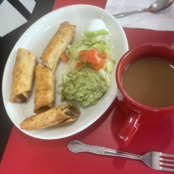 Pancho’s Kitchen - 2 Piece Flautas with avocado! - Mexican Near Me - Highland, California