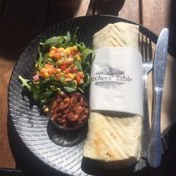 Archers Table - Delicious chicken burrito.