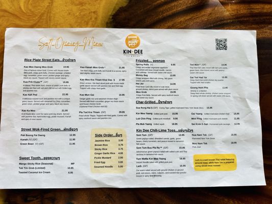 Menu photo 7 Kin Dee Bellevue, WA